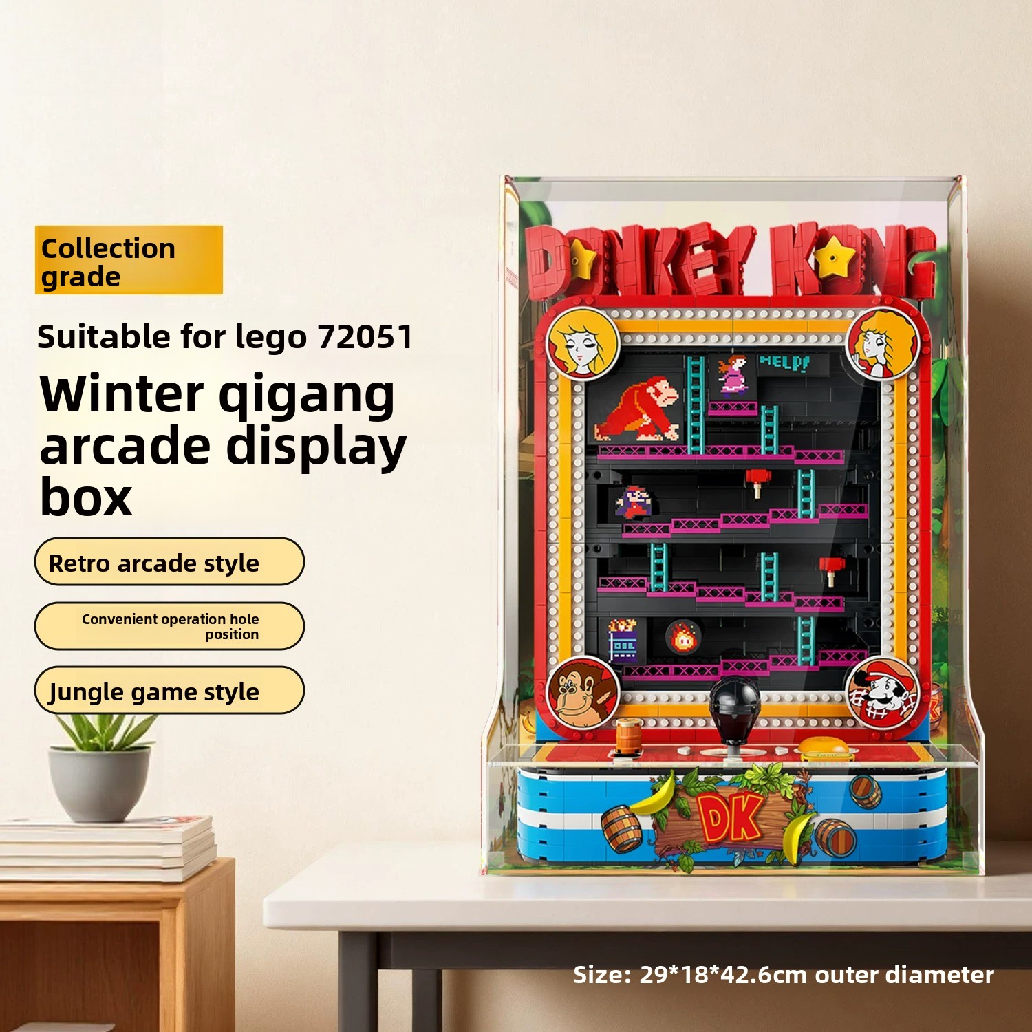 Boxing Machine Arcade - Cocok untuk LEGO 72051 Kotak Penyimpanan