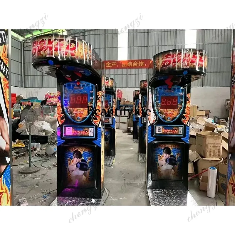Boxing Machine Arcade - Mesin Game Tinju Indoor HR, Dioperasikan
