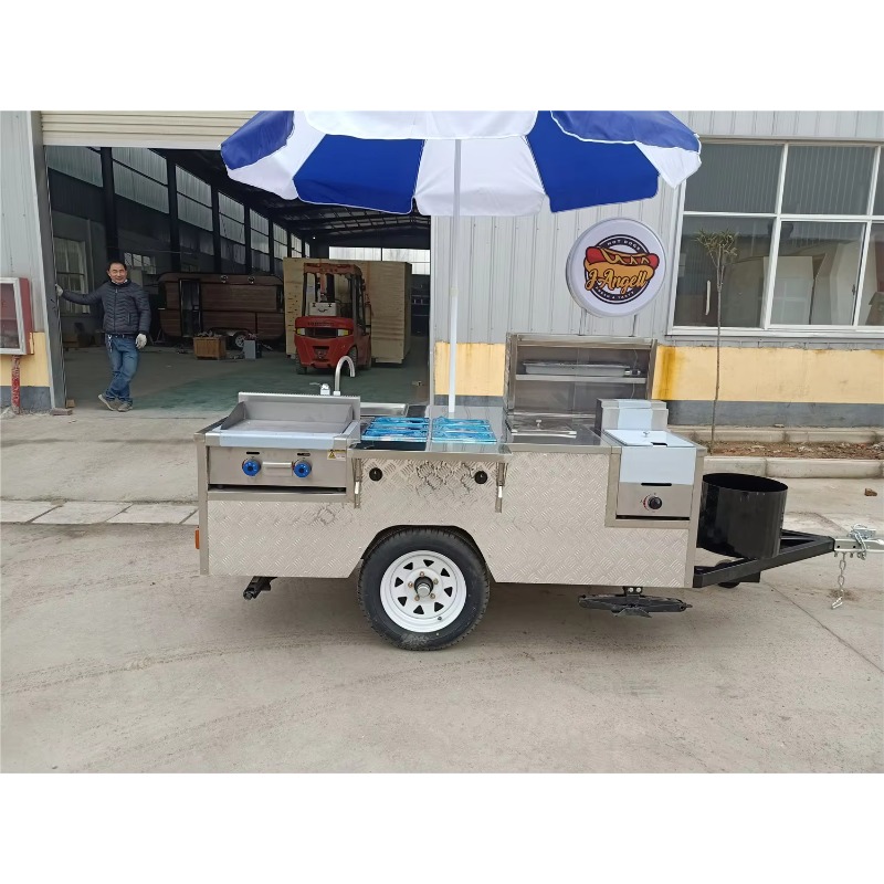 Gerobak Hot Dog Stainless Stee - Hot Dog Vending Cart ulasan dan harga