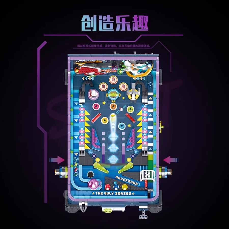 Mesin Pinball Blok Bangunan Be - Skee Ball Arcade ulasan dan harga