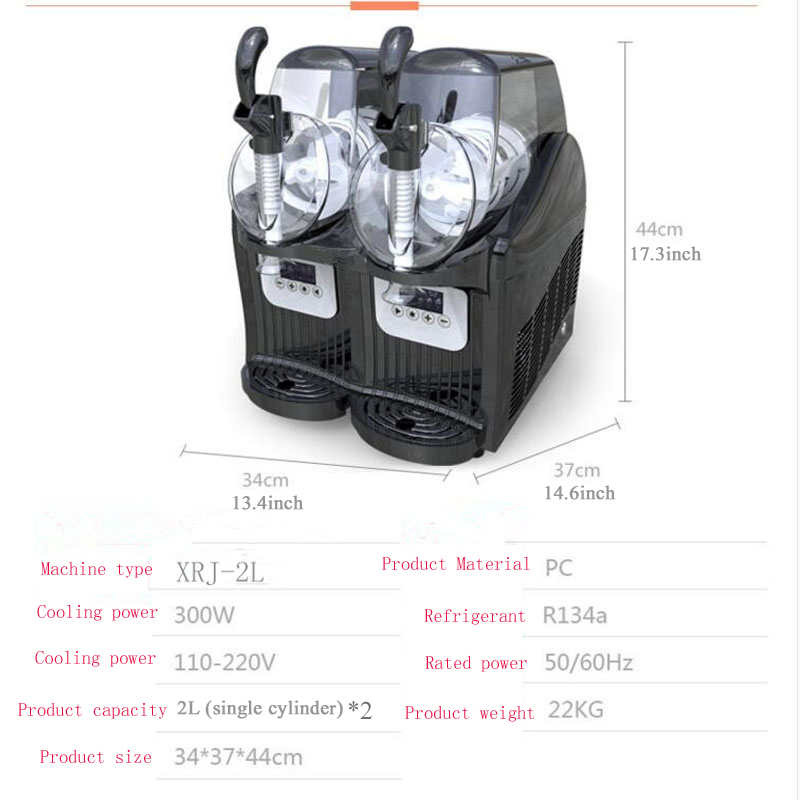 Mesin Slush Profesional 12L 2  - Slushie Machine Vending ulasan dan harga