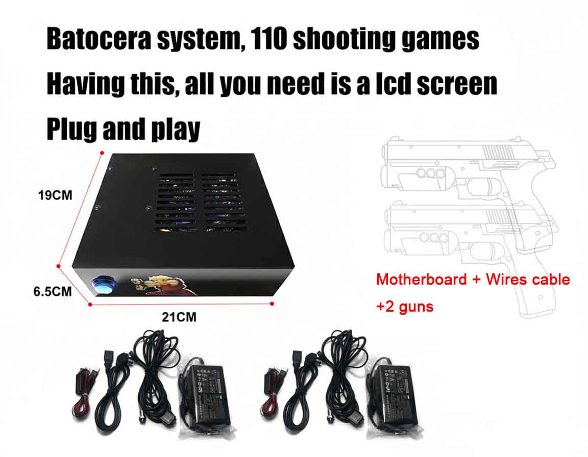 Sistem Game Batocera Dengan Se - Gun Shooting Arcade ulasan dan harga